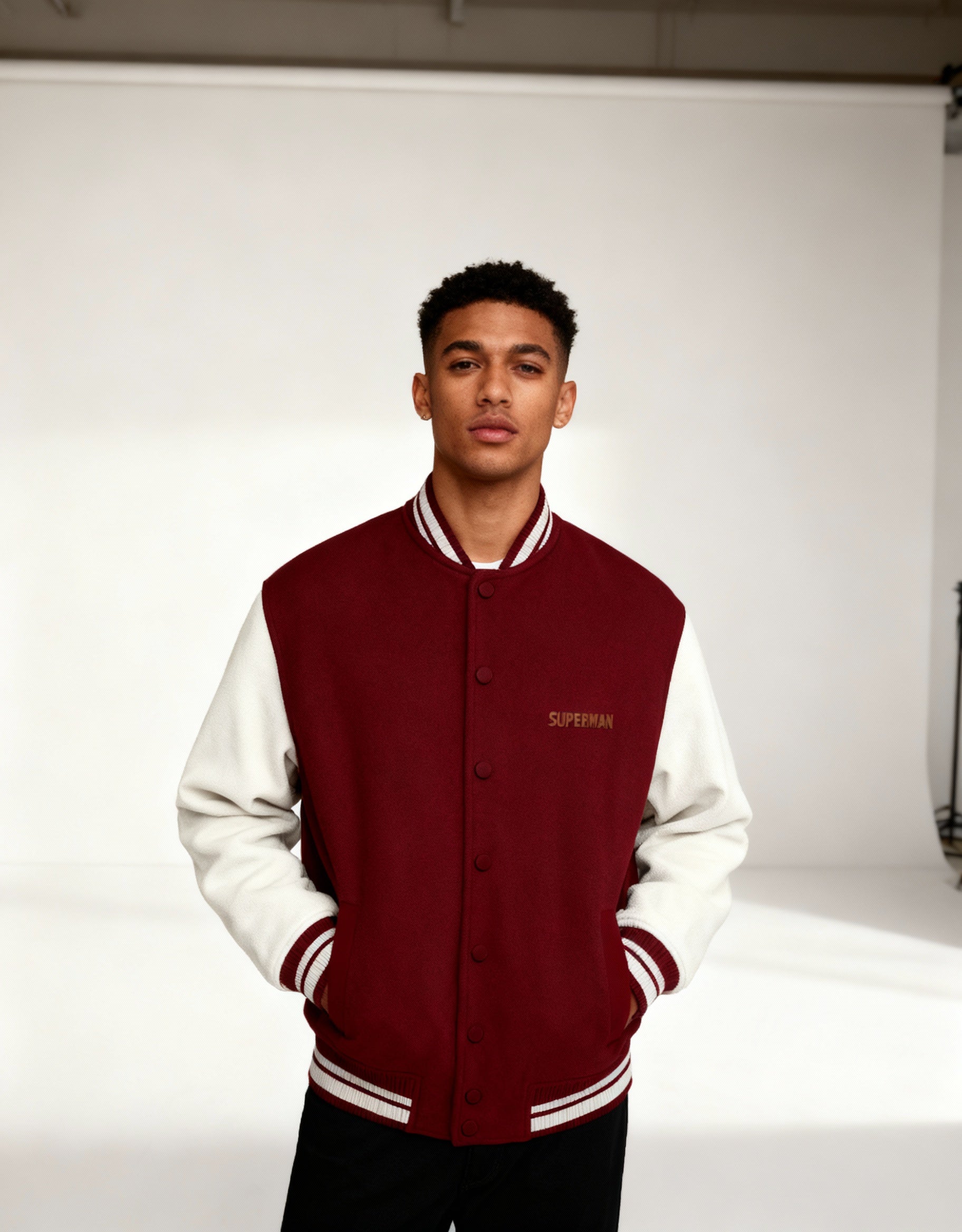 Superman Style - Vasanoir Premium Unisex Varsity Jacket