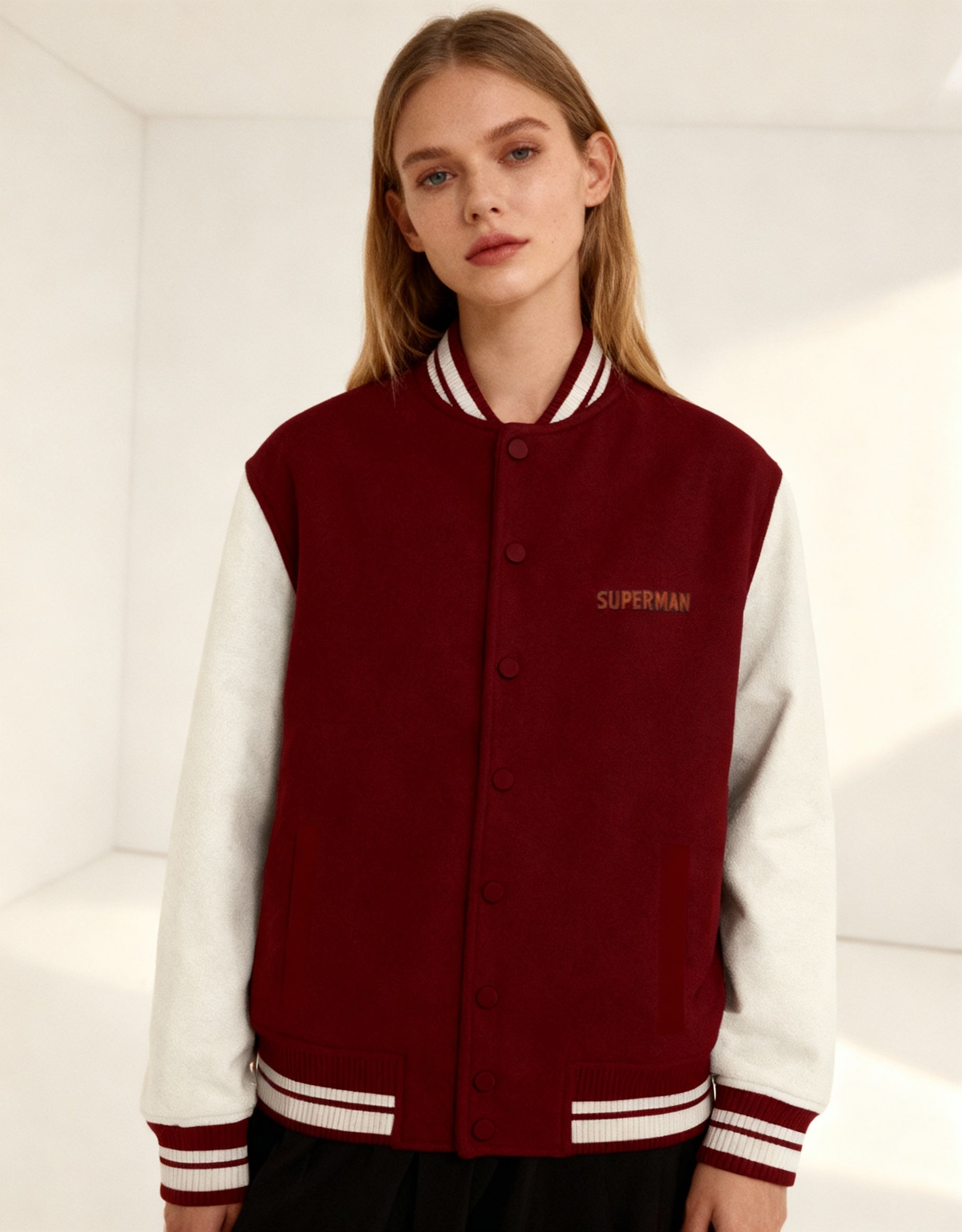 Superman Style - Vasanoir Premium Unisex Varsity Jacket