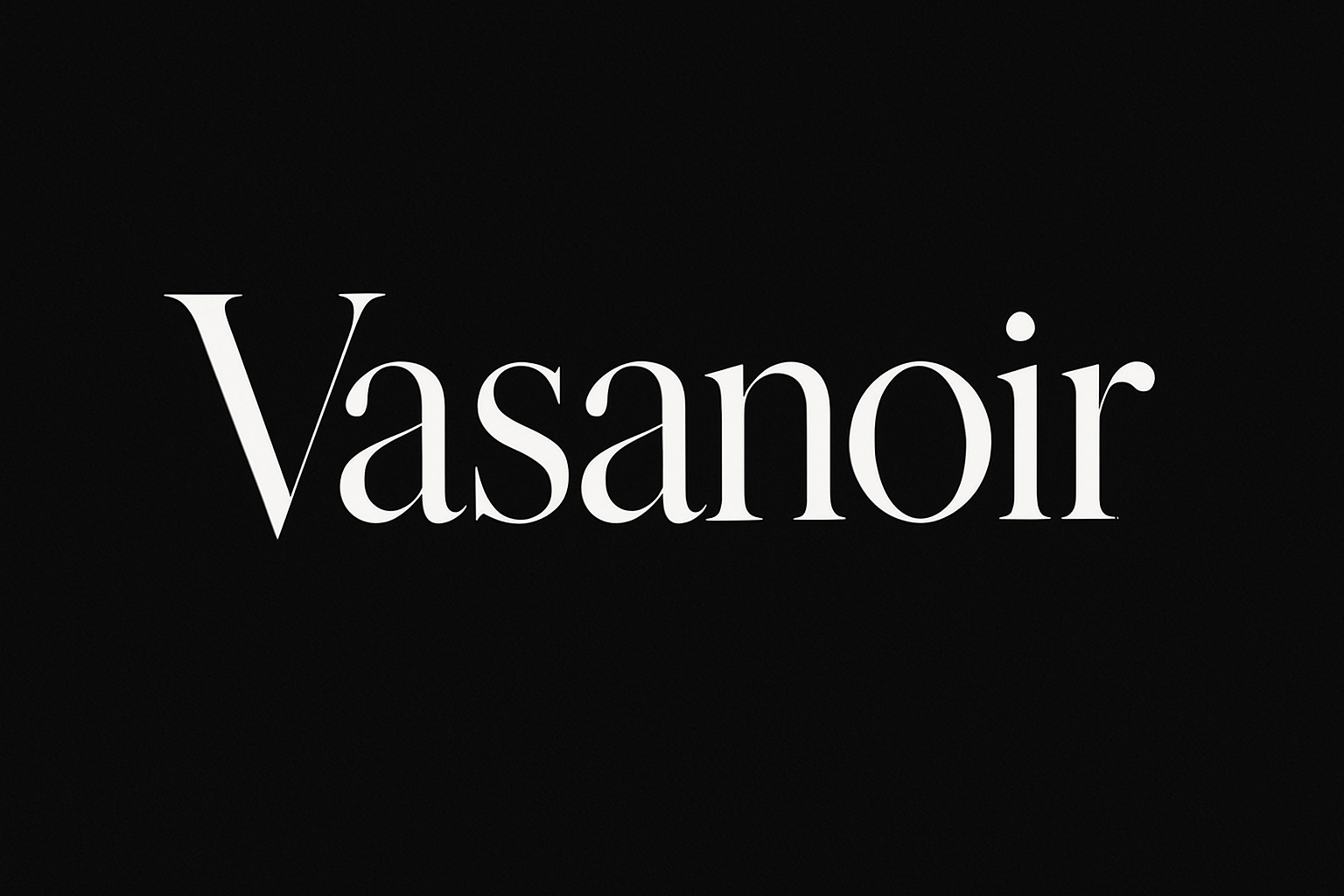 generate a black bg with the typo of vasanoir