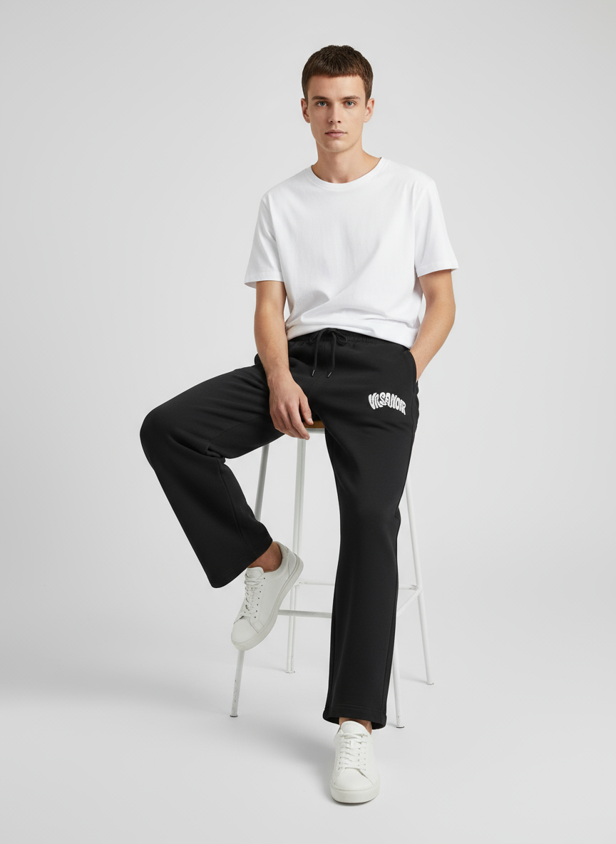 Charcoal Black Vasanoir Premium Unisex Sweatpants