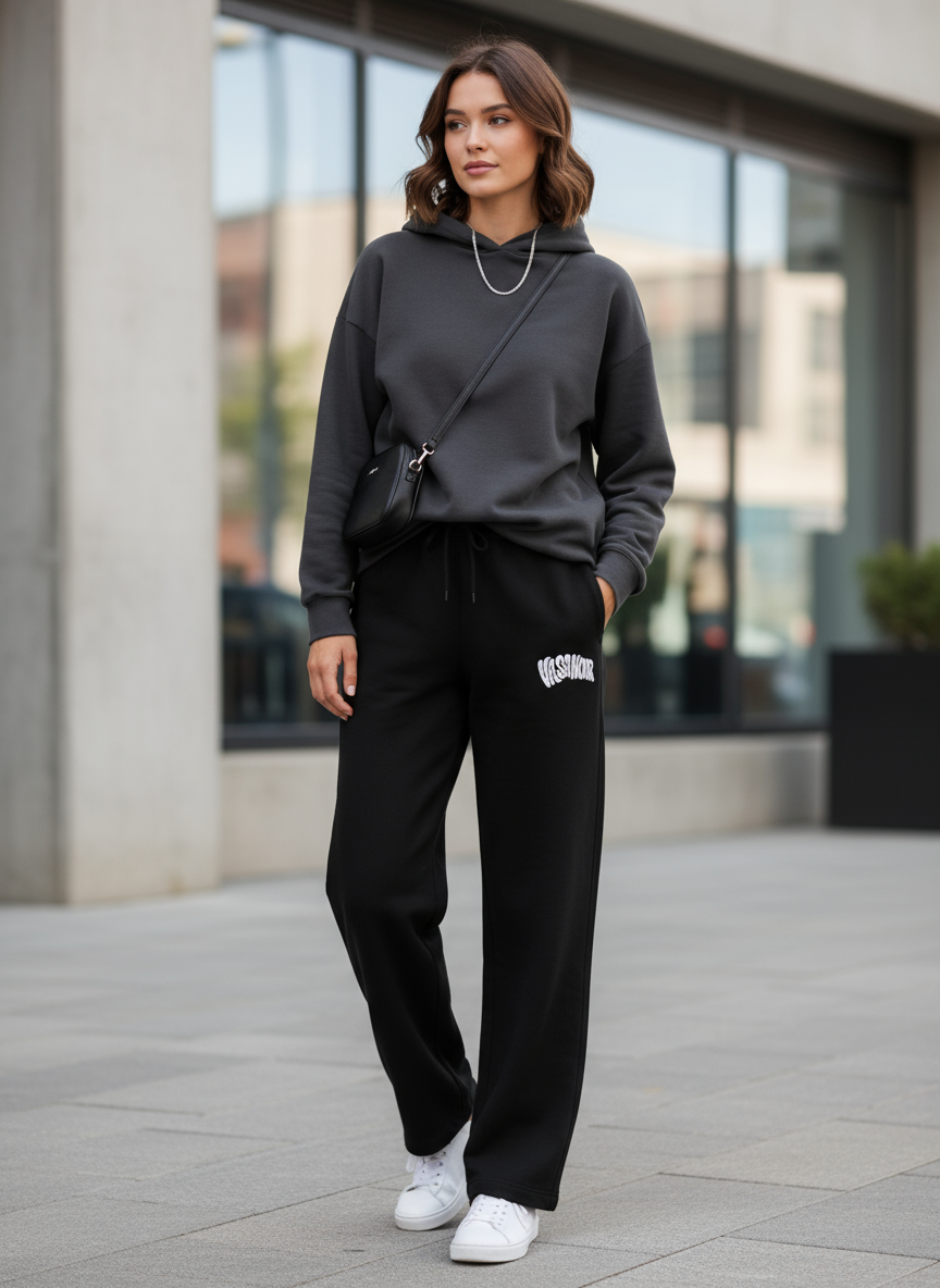 Charcoal Black Vasanoir Premium Unisex Sweatpants